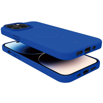 Cromomag Soft rubber case MagSafe iPhone 15 Pro Blue