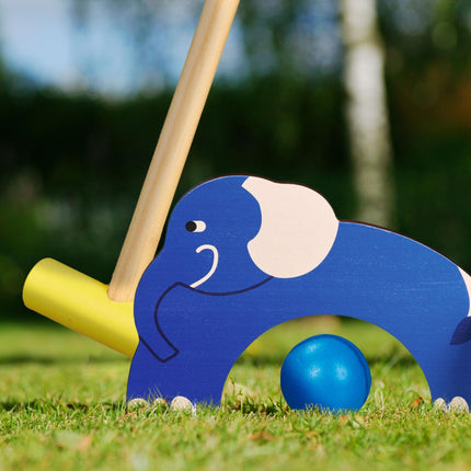 Croquet game for children in animal design