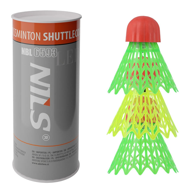 Crossminton Nylon Shuttlecocks met LED, 3-pack