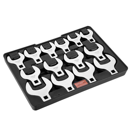 Crowfoot Wrench Set, 1/2-Inch Drive, 14-Piece SAE