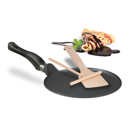 Crêpe pan with accessories