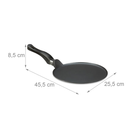 Crêpes form cast aluminum black 25 cm