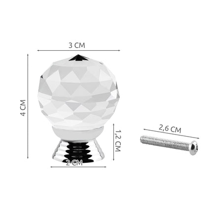 Crystal furniture knob