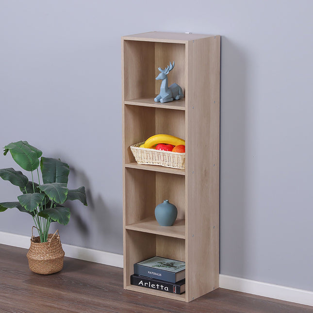 Cube Bookcase, Freestanding Shelf with Non-Slip Feet