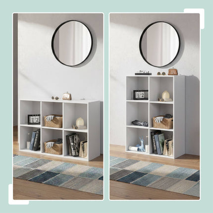 Cube Bookcase – Freestanding Shelf with Open Compartments