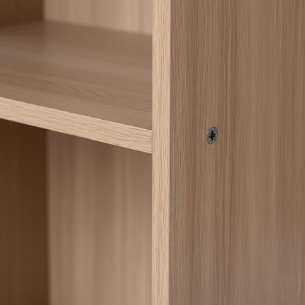 Cube Bookcase, Freestanding Shelf with Storage Compartments
