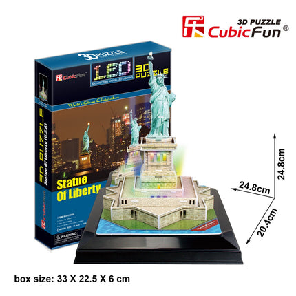 Cubicfun 3D Puzzle With Led Statue Of Liberty