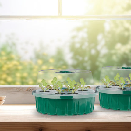 Cultivation greenhouse 13 compartments set of 2