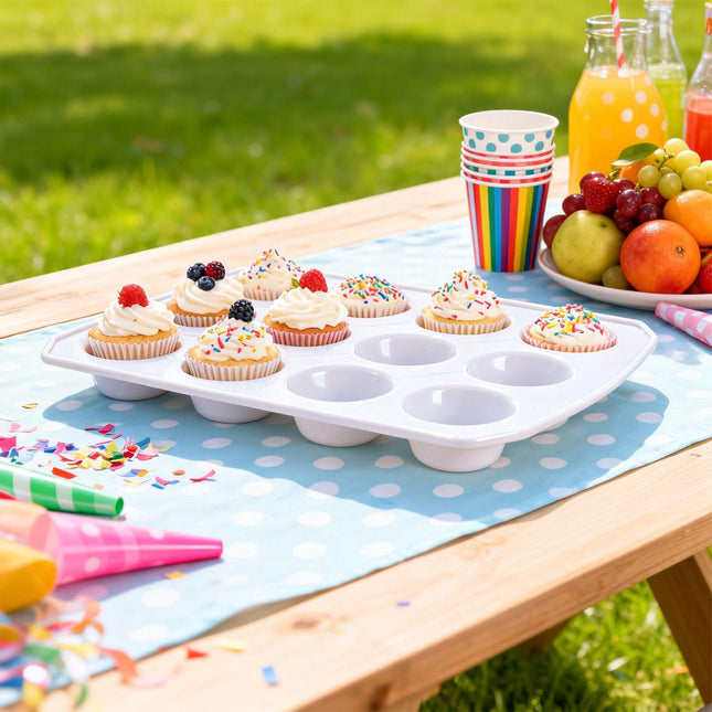Cupcake-opbergdoos met handvat - Geschikt voor 24 muffins