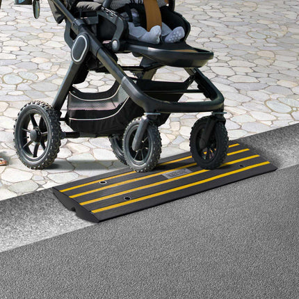 Curb Ramp, Rubber Driveway Threshold 6.6 cm Rise, 15 Ton