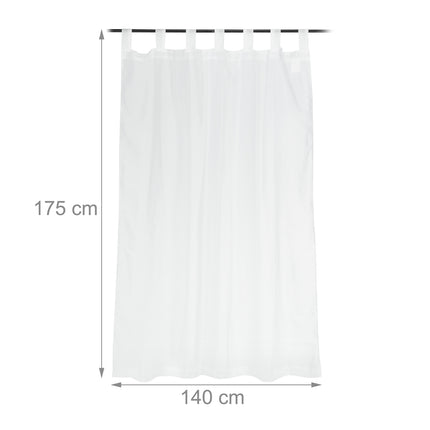 Curtains set of 2 white