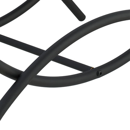 Curved Steel Firewood Basket – Black, Easy Carry