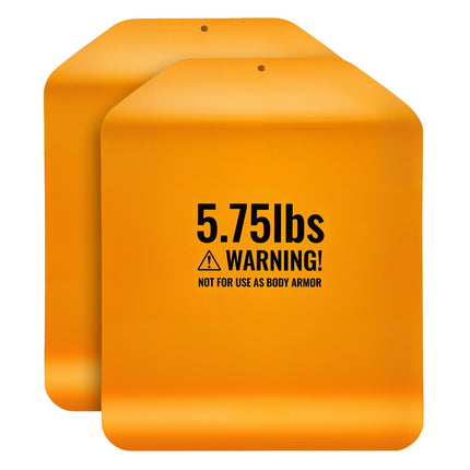 Curved Weight Vest Plates, 2 x 5.75 lb Steel