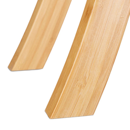 Curved bamboo stool