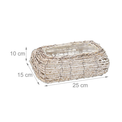 Curved flower pot - set of 2