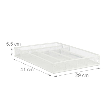 Cutlery box 6 compartments metal