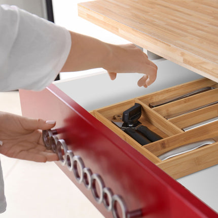 Cutlery box bamboo 6 compartments