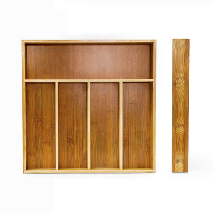 Cutlery box in bamboo