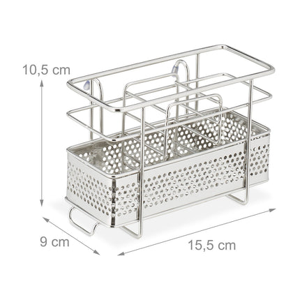Cutlery holder in stainless steel
