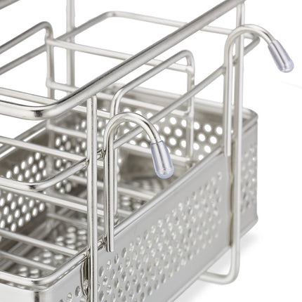 Cutlery holder in stainless steel