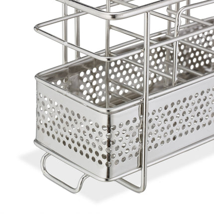 Cutlery holder in stainless steel