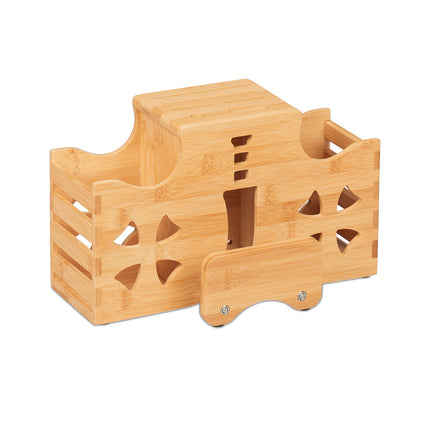 Cutlery holder with board holder