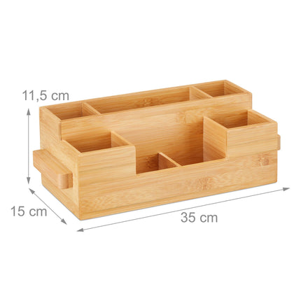 Cutlery stand in bamboo with napkin holder