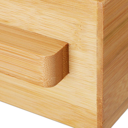 Cutlery stand in bamboo with napkin holder