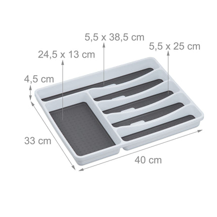 Cutlery tray for drawers