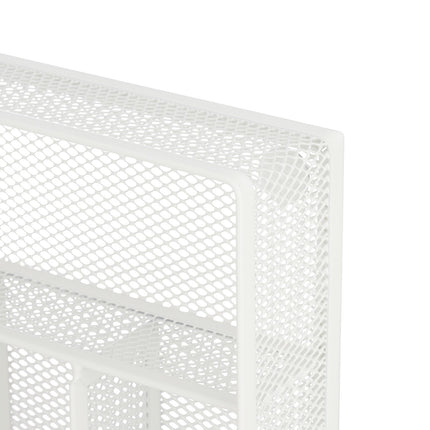 Cutlery tray metal white