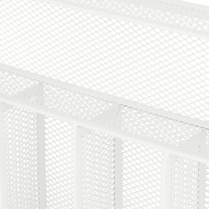 Cutlery tray metal white