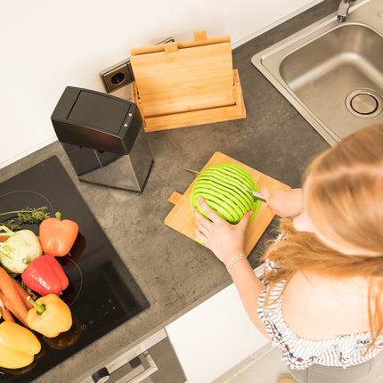 Cutting board set of 4 with stand