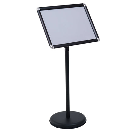 DIN A3 height adjustable presentation stand information stand-black