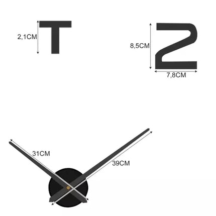 DIY wall clock Ruhhy 19928