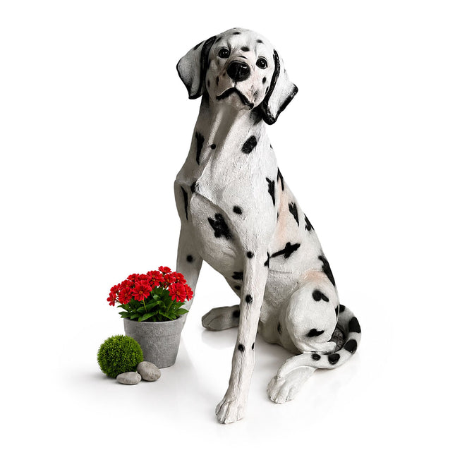 Dalmatische tuinhond beeld, polyresin, 83 cm