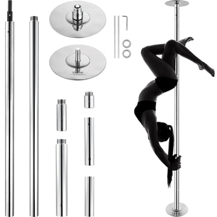 Dance Pole Kit, Spinning and Static, 45mm, Adjustable
