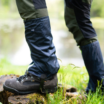 Dark Blue Gaiters, Waterproof, Adjustable Fit
