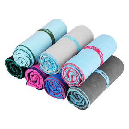 Dark Gray Microfibre Towel, 200x90 cm