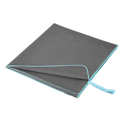 Dark Gray Microfibre Towel, 200x90 cm