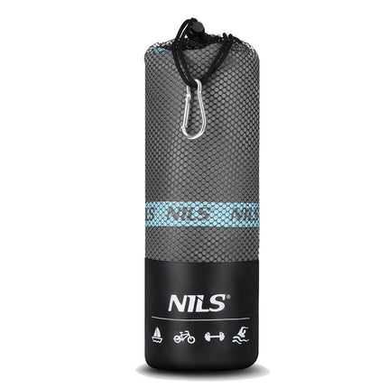 Dark Gray Microfibre Towel, 200x90 cm