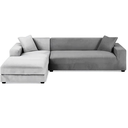 Dark Gray Sofa Cover, 145-185cm Stretch Fabric