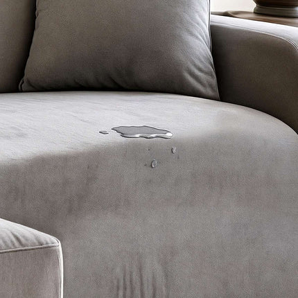 Dark Gray Sofa Cover, 145-185cm Stretch Fabric