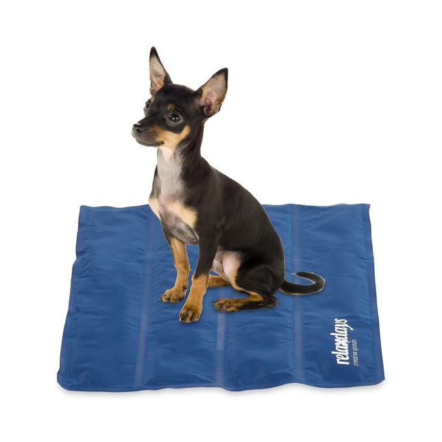 Donkerblauwe koelmat voor honden