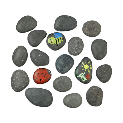 Dark gray stones for painting