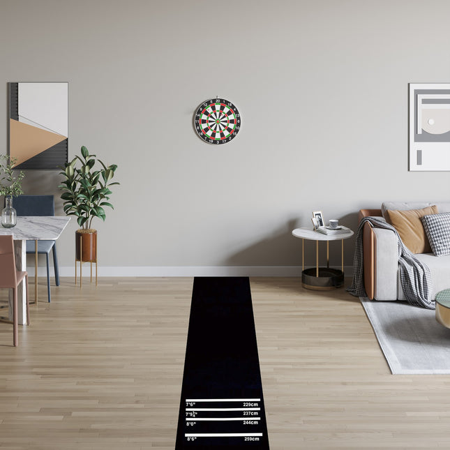 Dart mat, non-slip rubber mat for steel and soft darts