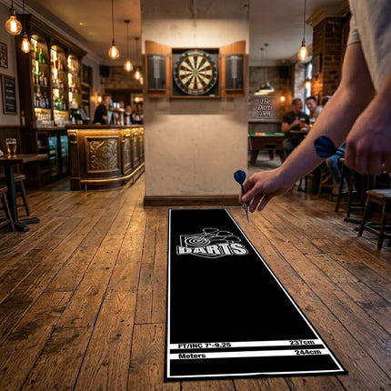 Dart Mat with Official Oche Line, 60x260 cm, Non-Slip