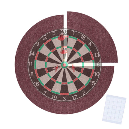 Dartboard Surround, 4-Piece Felt, Noise Reduction