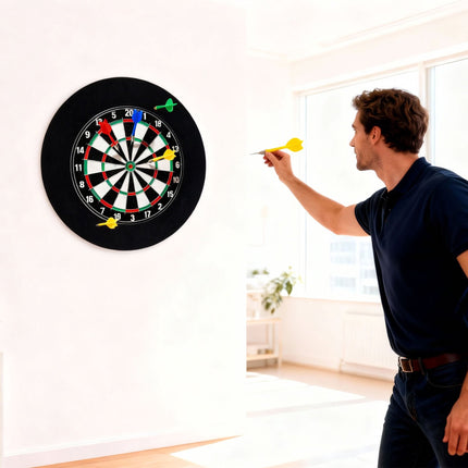 Dartboard Surround, 4-Piece Felt, Noise Reduction