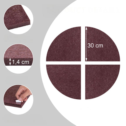 Dartboard Surround, 4-Piece Felt, Noise Reduction