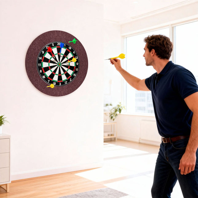Dartbordomlijsting, 4-delig vilt, geluidsdemping